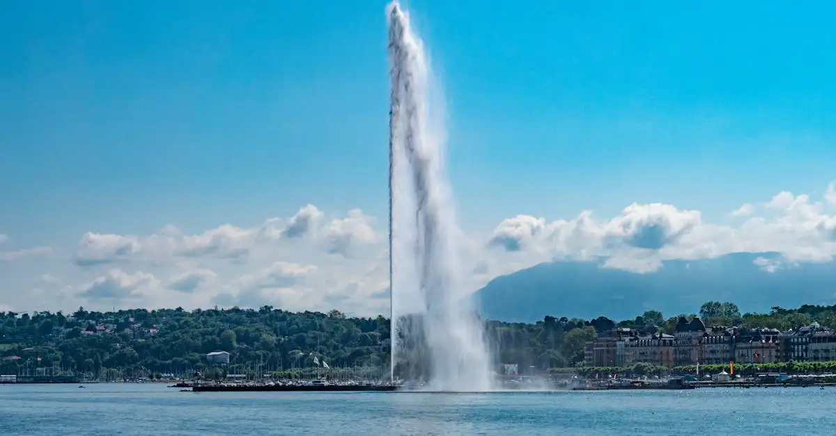 Quelle ville suisse abrite le célèbre Jet d'Eau ?