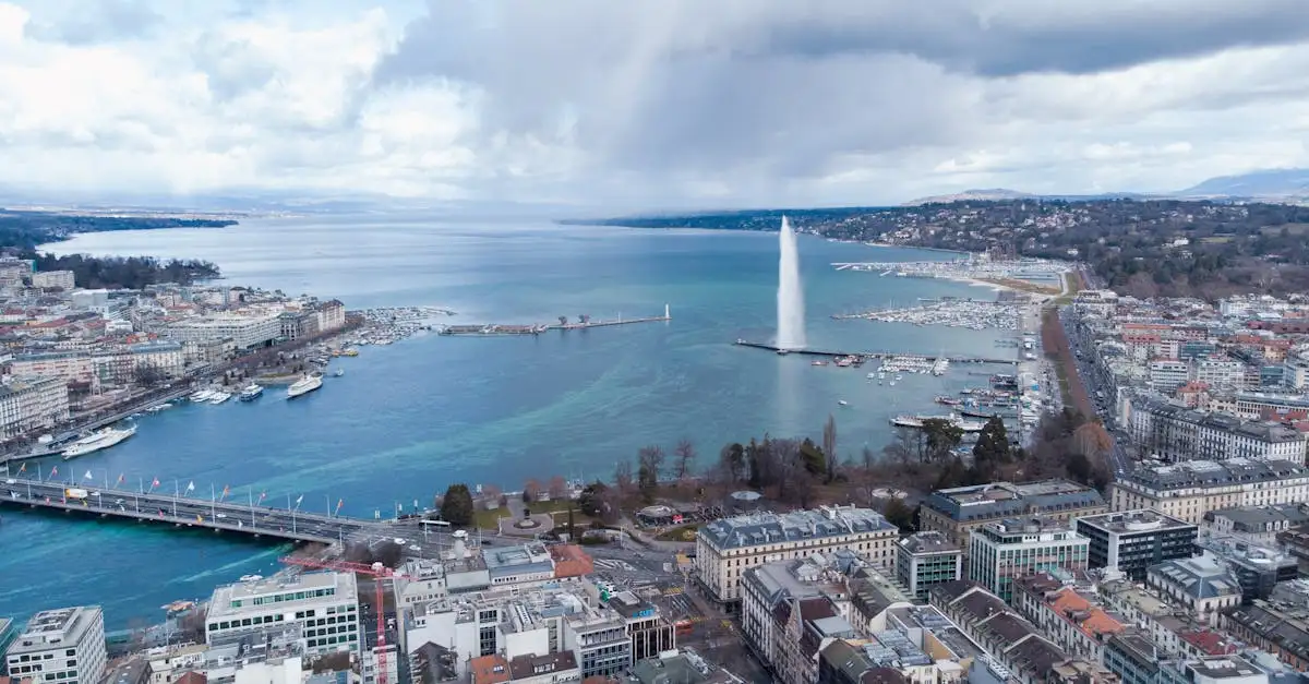 Quelle ville suisse abrite le célèbre Jet d'Eau ?