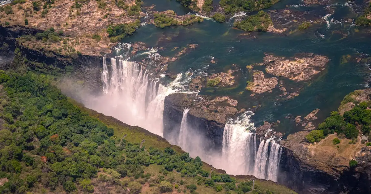Quelle rivière sépare la Zambie et le Zimbabwe ?