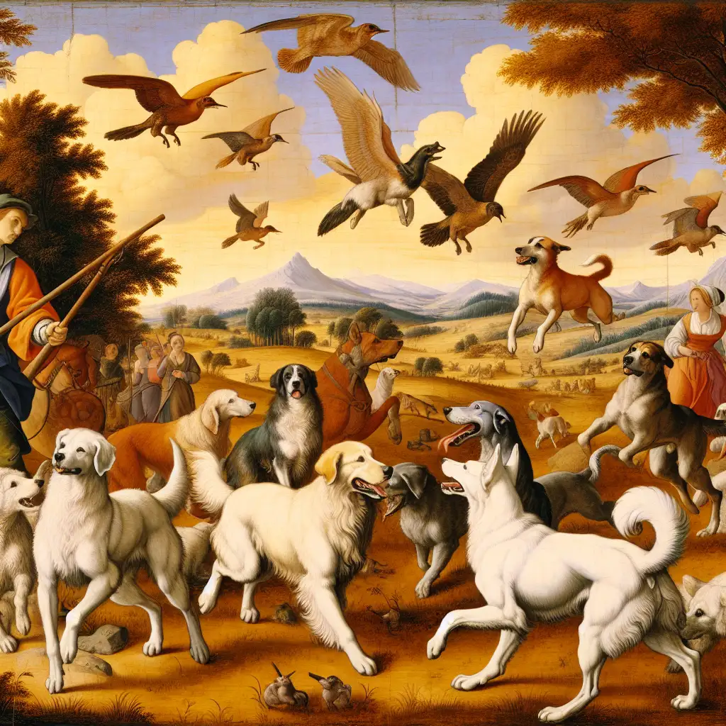 Comment les chiens étaient-ils représentés dans l'art ancien ?