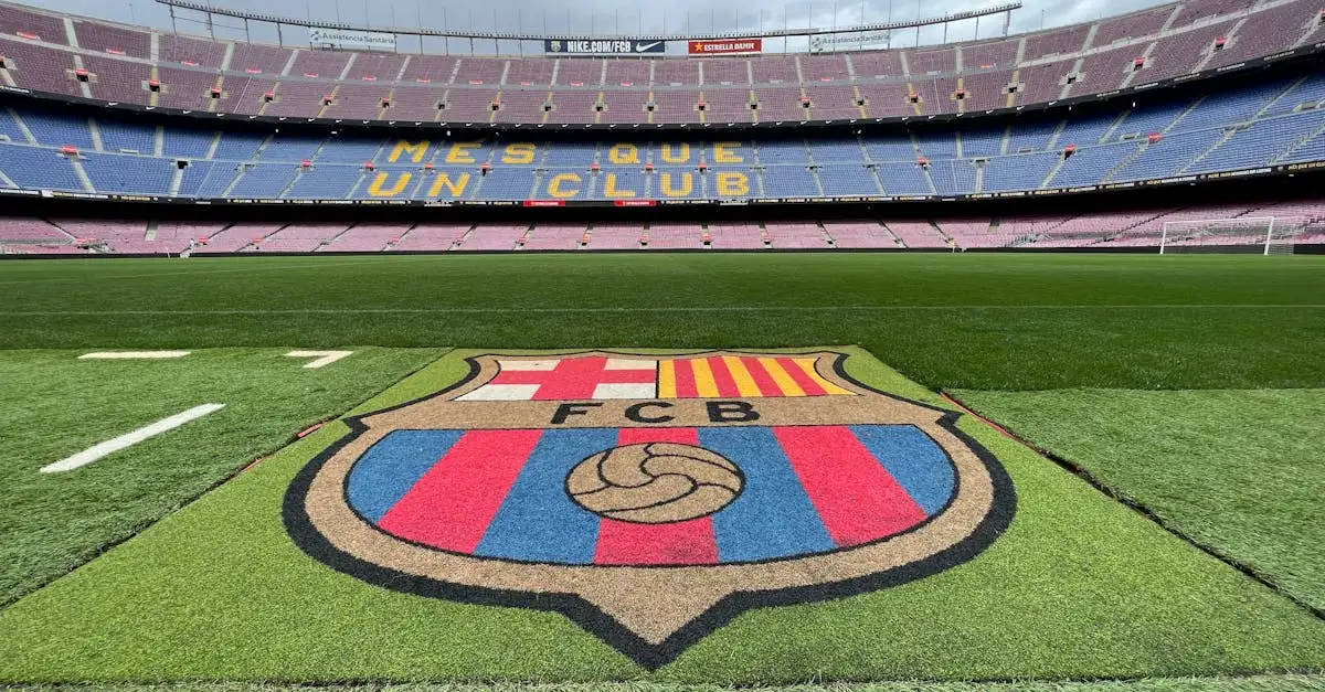 Où est situé le célèbre FC Barcelone, club de football ?