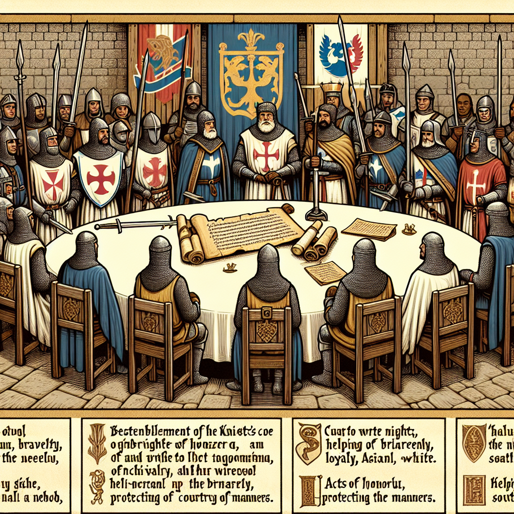 Comment était établi le code d'honneur des chevaliers ?