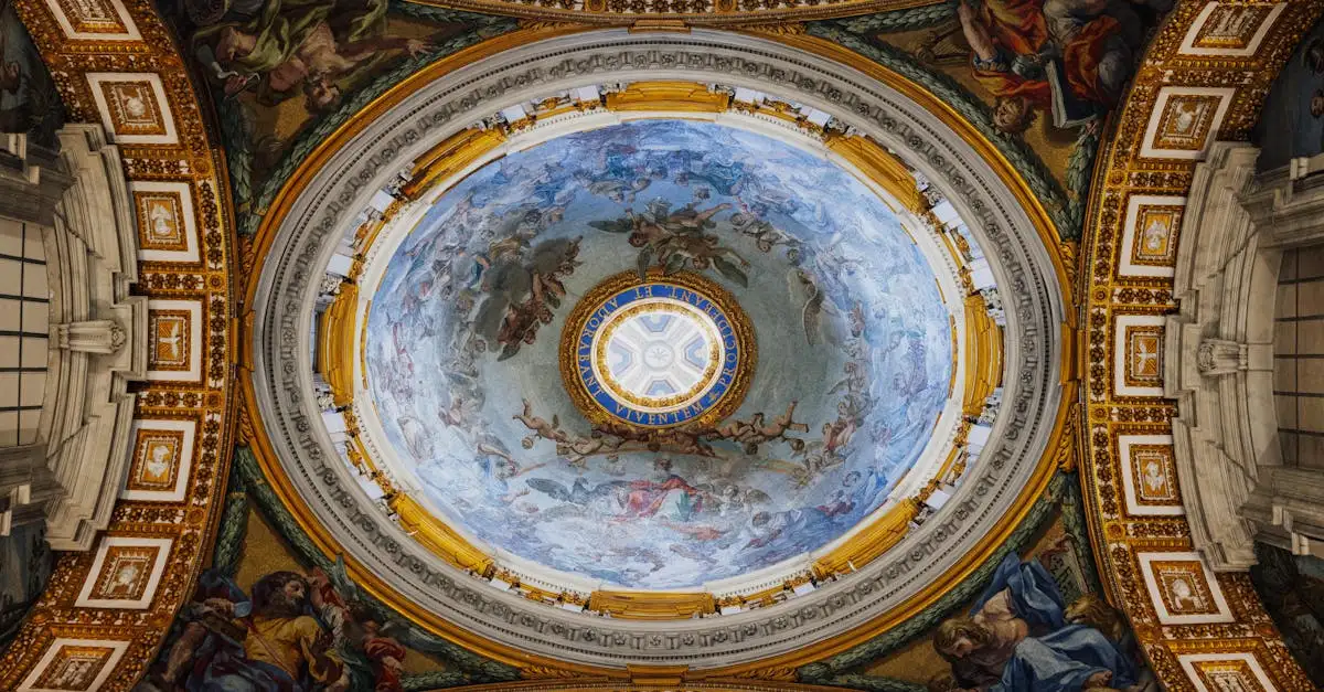 Où est situé le dôme de la basilique de Michel-Ange ?