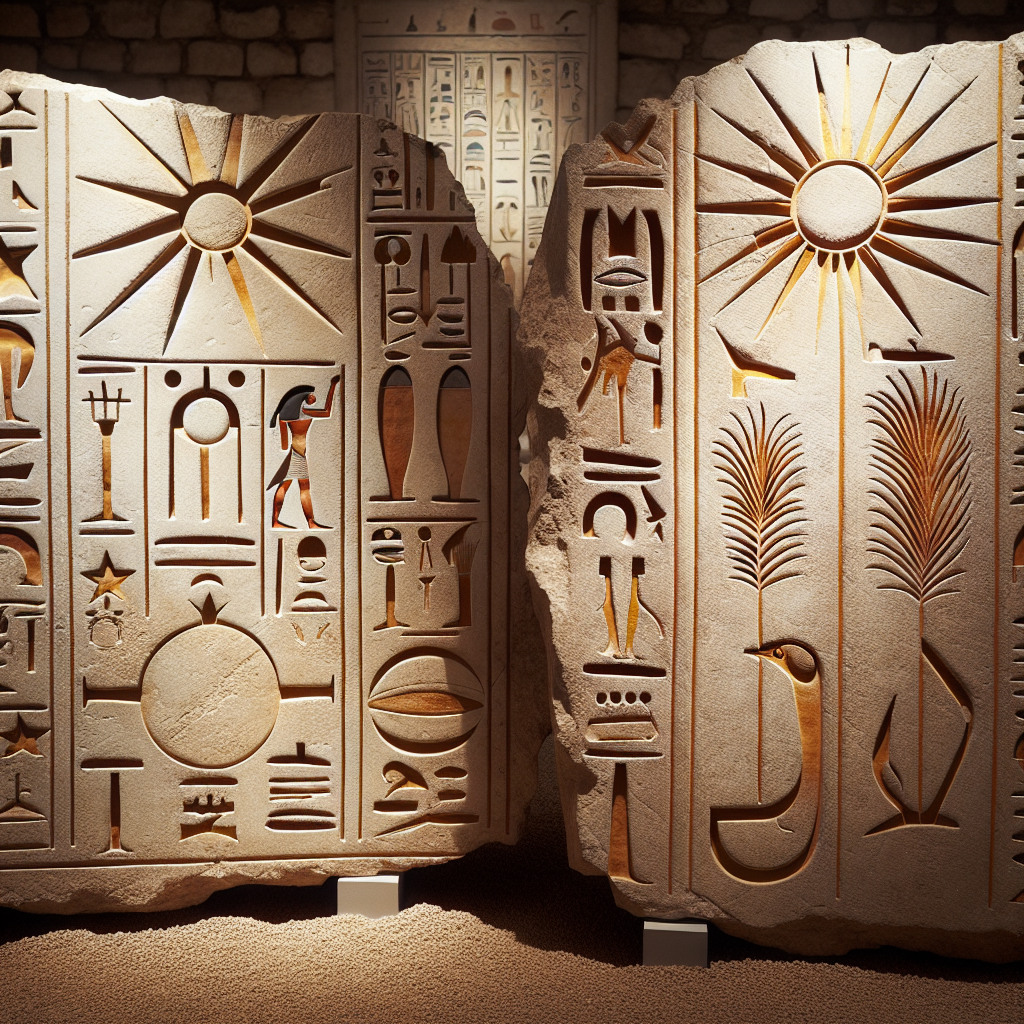 Quels hiéroglyphes représentent les solstices ?