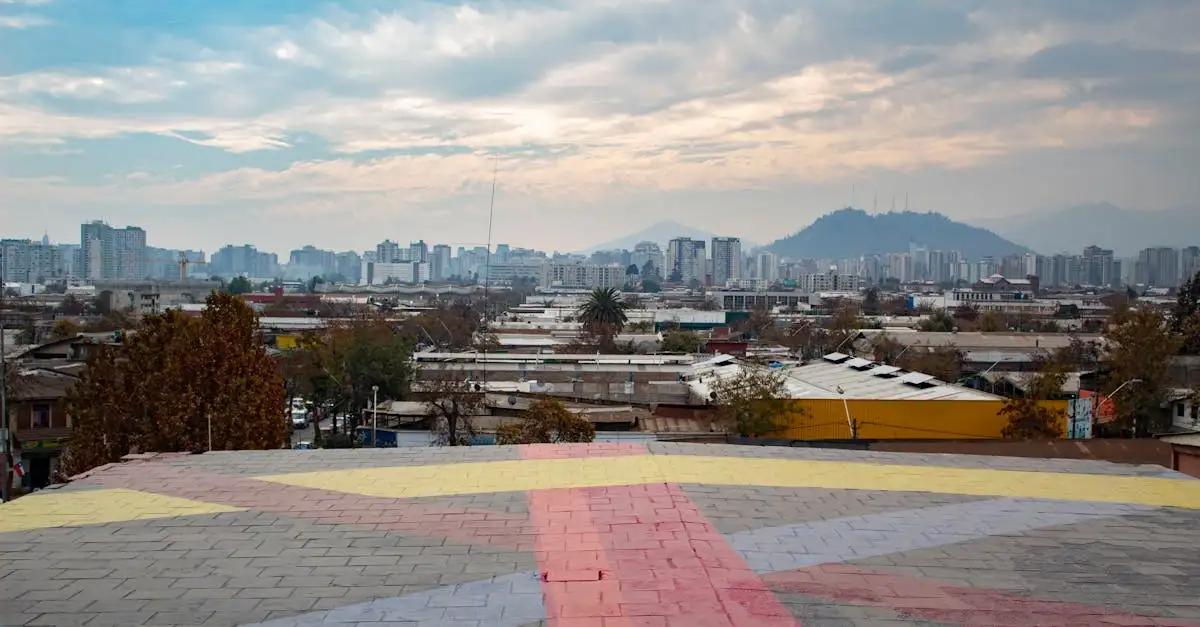 Quelle ville chilienne est située au pied des Andes ?
