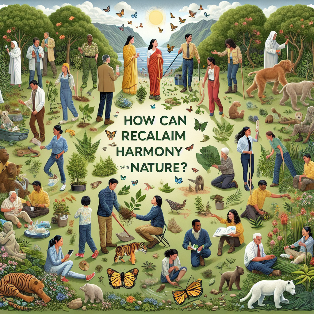 Comment l'homme peut-il retrouver l'harmonie avec la nature ?