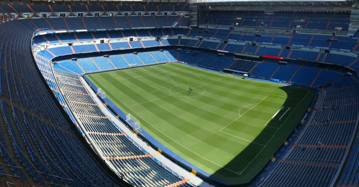 Où est situé le stade Santiago Bernabéu à Madrid ?