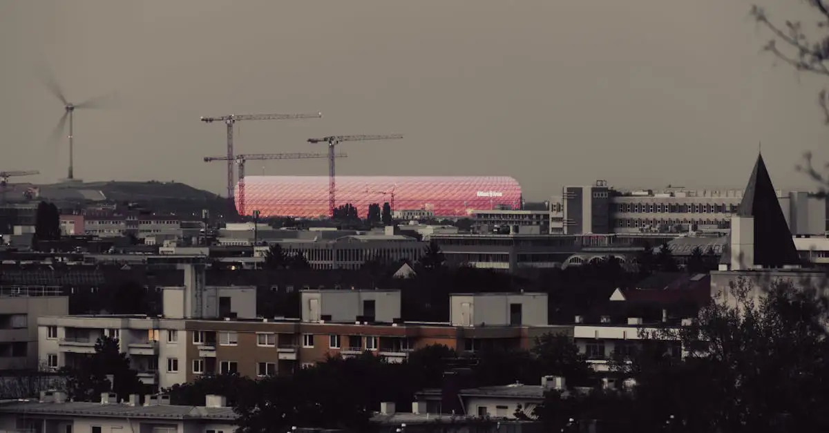Quel est le nom du stade coloré du Bayern Munich ?