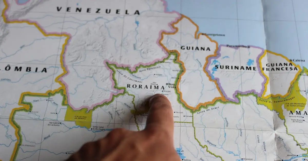 Quelle ville du Venezuela abrite la montagne Roraima ?