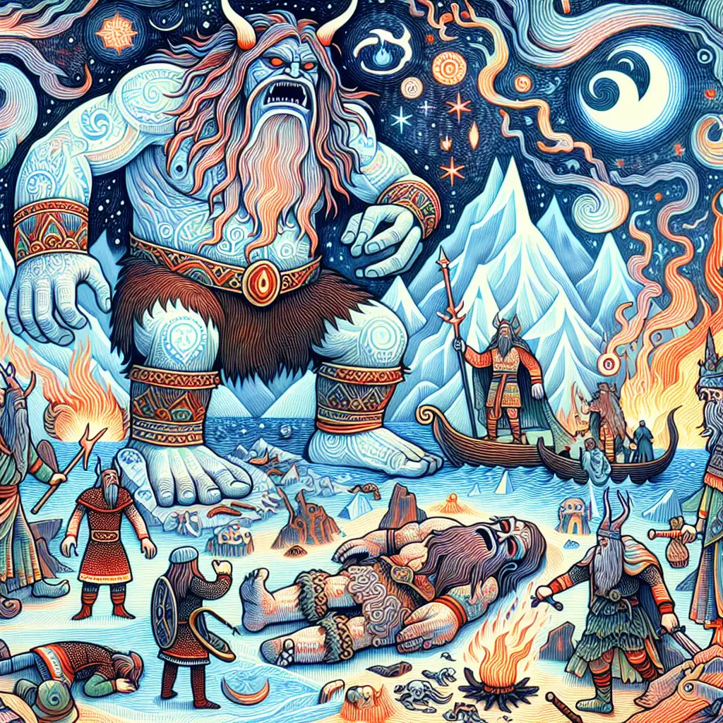 Quel est le récit du géant Ymir dans la mythologie nordique ?