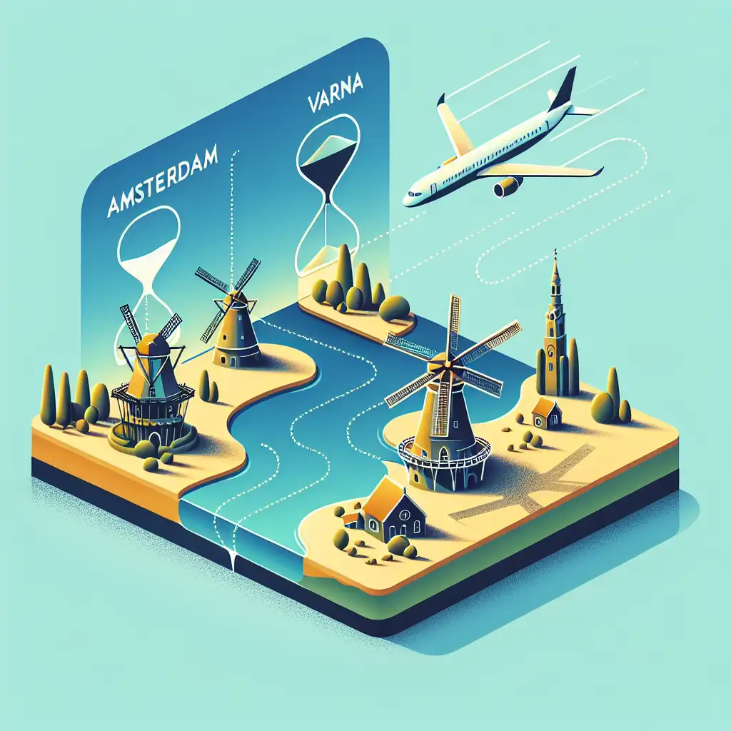 Quel est le temps de vol d'Amsterdam à Varna ?