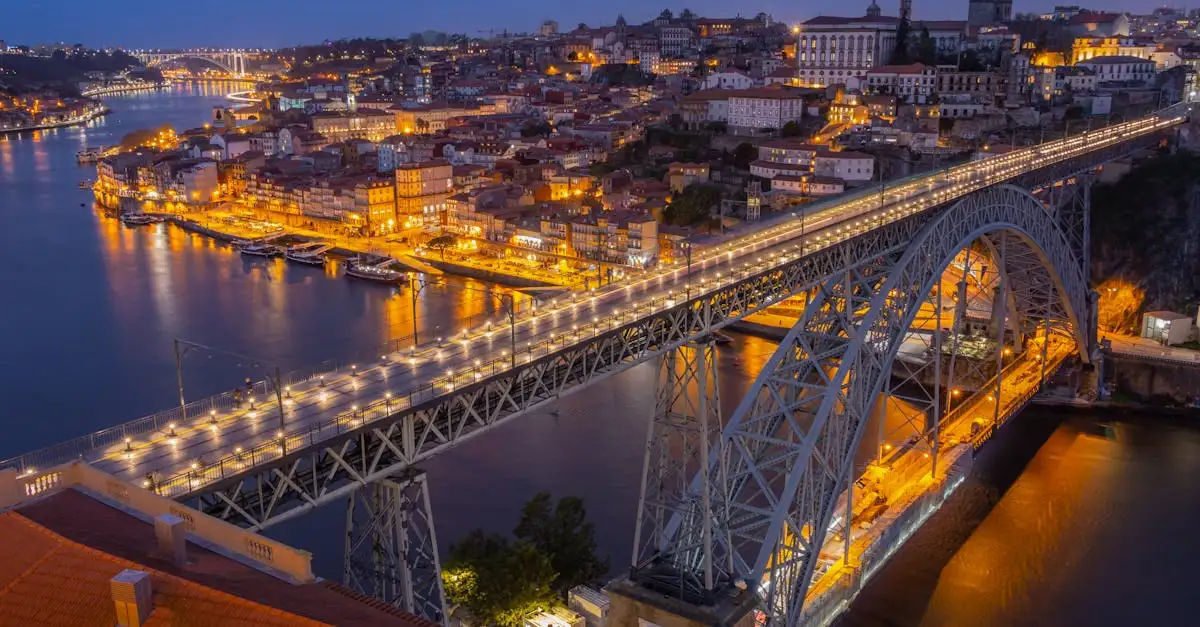 Quelle ville portugaise est située dans la vallée du Douro ?