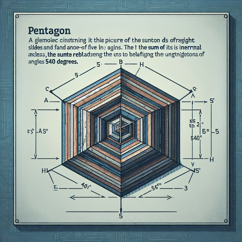 Qu'est-ce qu'un pentagone ? Définition et caractéristiques.